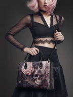"Venomina" - Black Interior - Leather Handbag