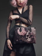 "Venomina" - Black Interior - Leather Handbag