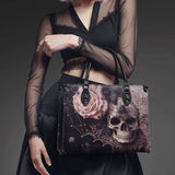 "Venomina" - Black Interior - Leather Handbag Matching SANTA Combo