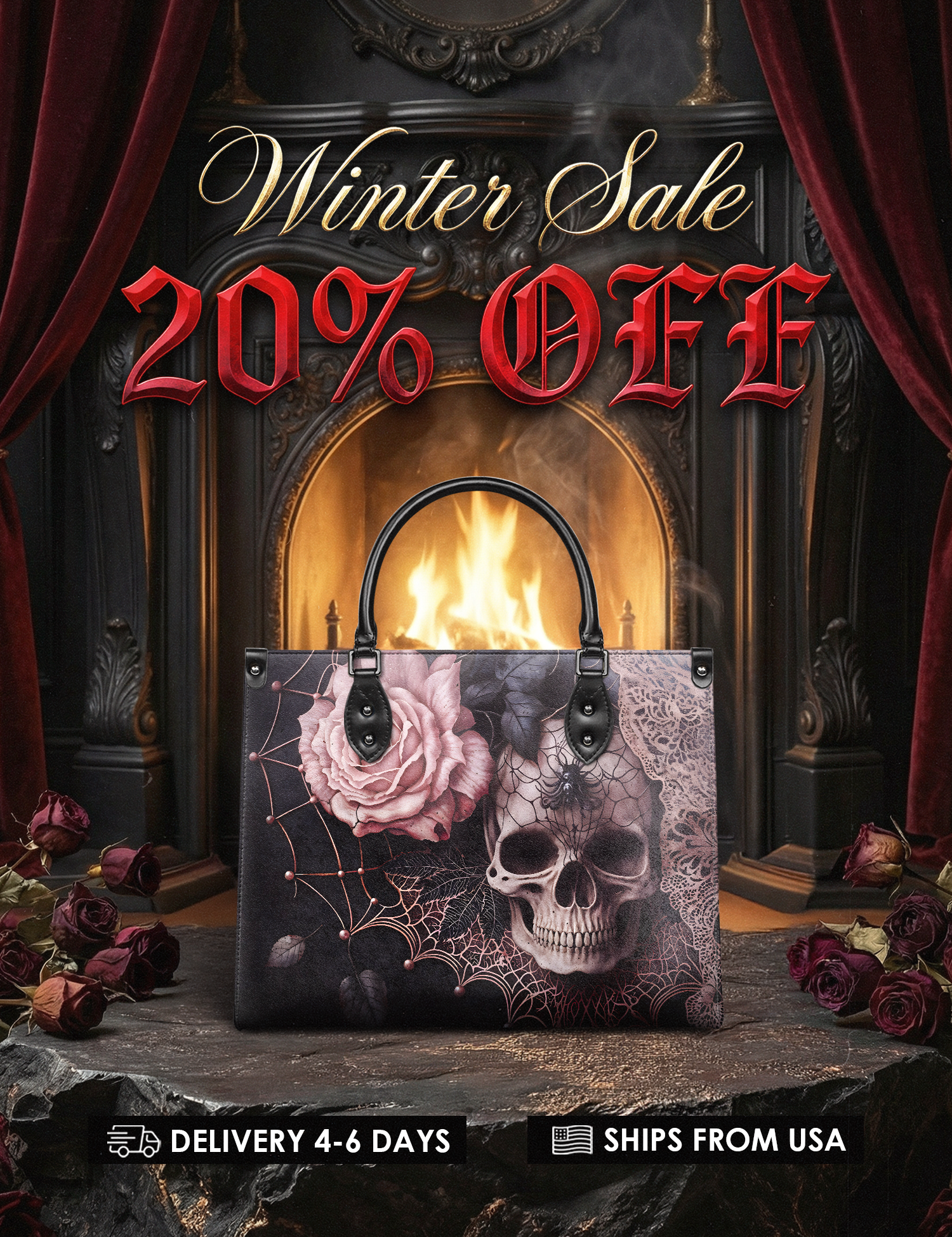 "Venomina" Leather Handbag Deal