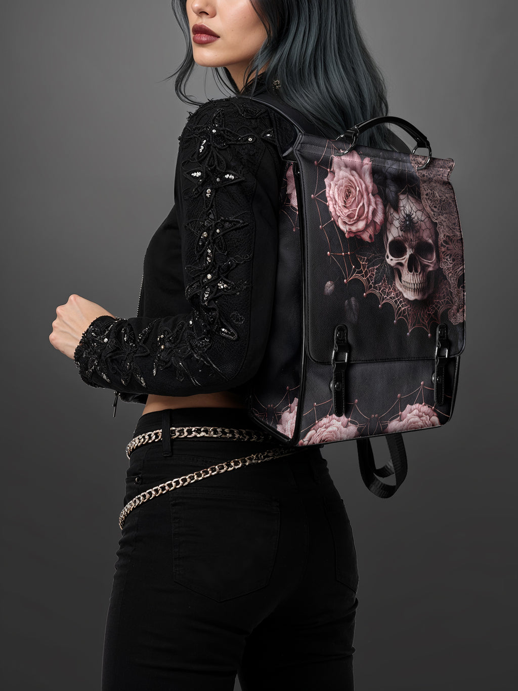 "Venomina" Leather Backpack