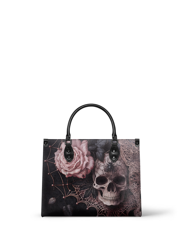 "Venomina" - Black Interior - Leather Handbag SPOOKY DEAL