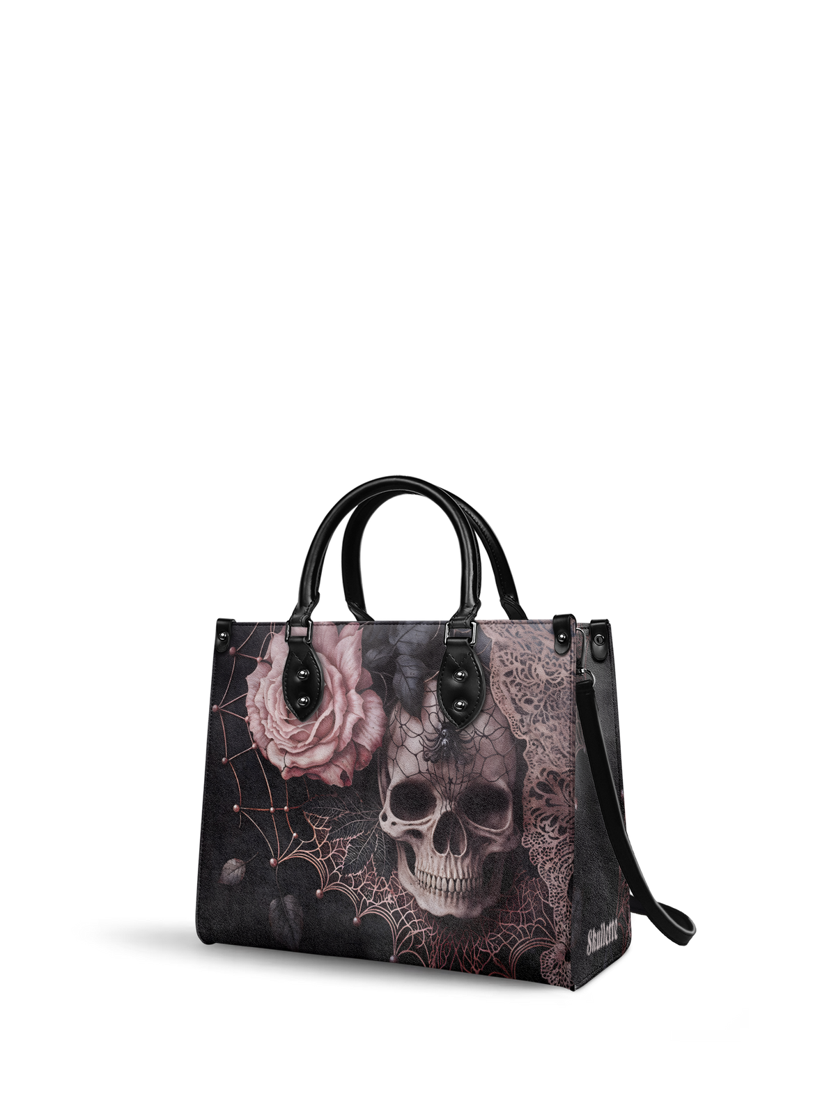 "Venomina" - Black Interior - Leather Handbag SPOOKY DEAL