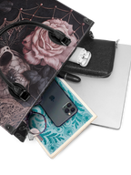 "Venomina" - Black Interior - Leather Handbag