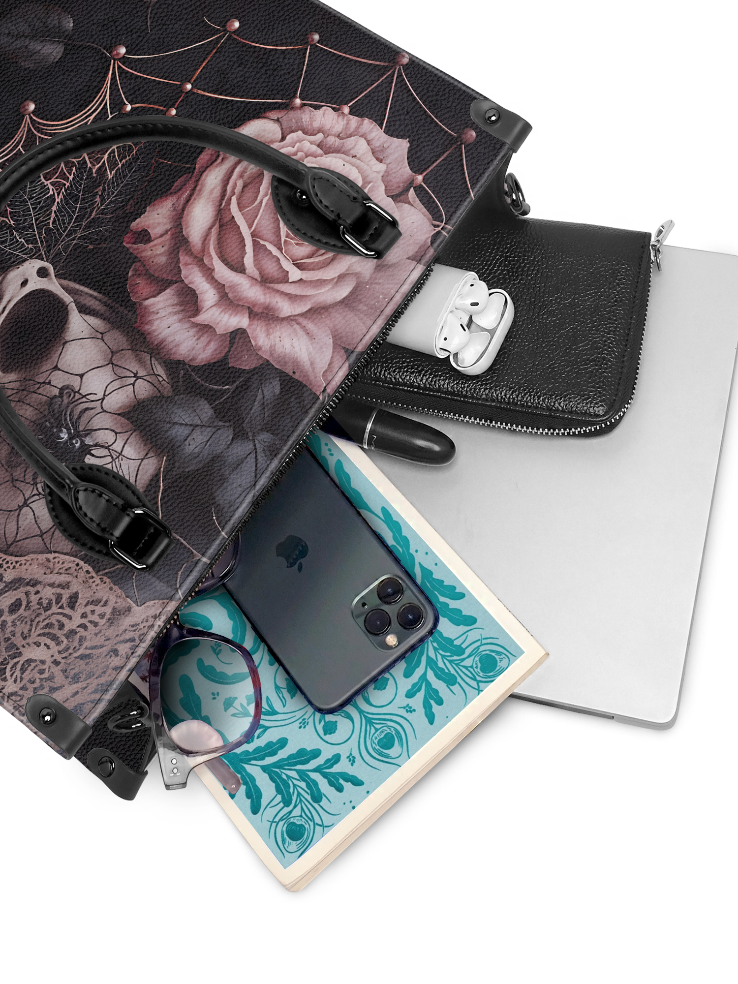 "Venomina" - Black Interior - Leather Handbag