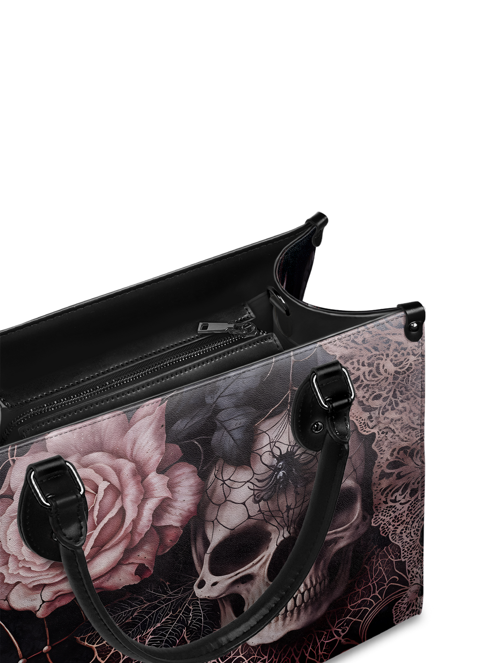 "Venomina" - Black Interior - Leather Handbag