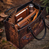 "Vespertine" Applique Leather Handbag Pre-order