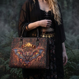 "Vespertine" Applique Leather Handbag Pre-order