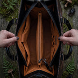 "Vespertine" Applique Leather Handbag Pre-order