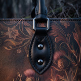 "Vespertine" Applique Leather Handbag Pre-order