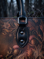 "Vespertine" Applique Leather Handbag