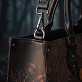 "Vespertine" Applique Leather Handbag Pre-order