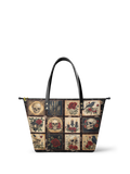 "Blacklitany" Leather Tote Bag