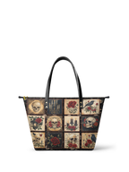 "Blacklitany" Leather Tote Bag
