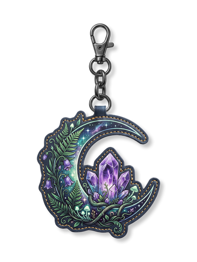"Witchmoon" Leather Bag Charm