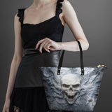 "Wraithbone" Leather Tote Bag Matching SANTA Combo