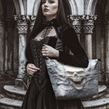 "Wraithbone" Leather Tote Bag Matching SANTA Combo