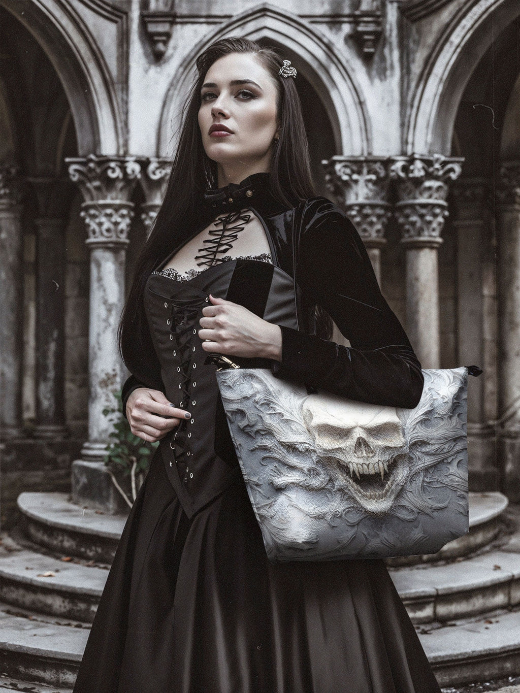 "Wraithbone" Leather Tote Bag