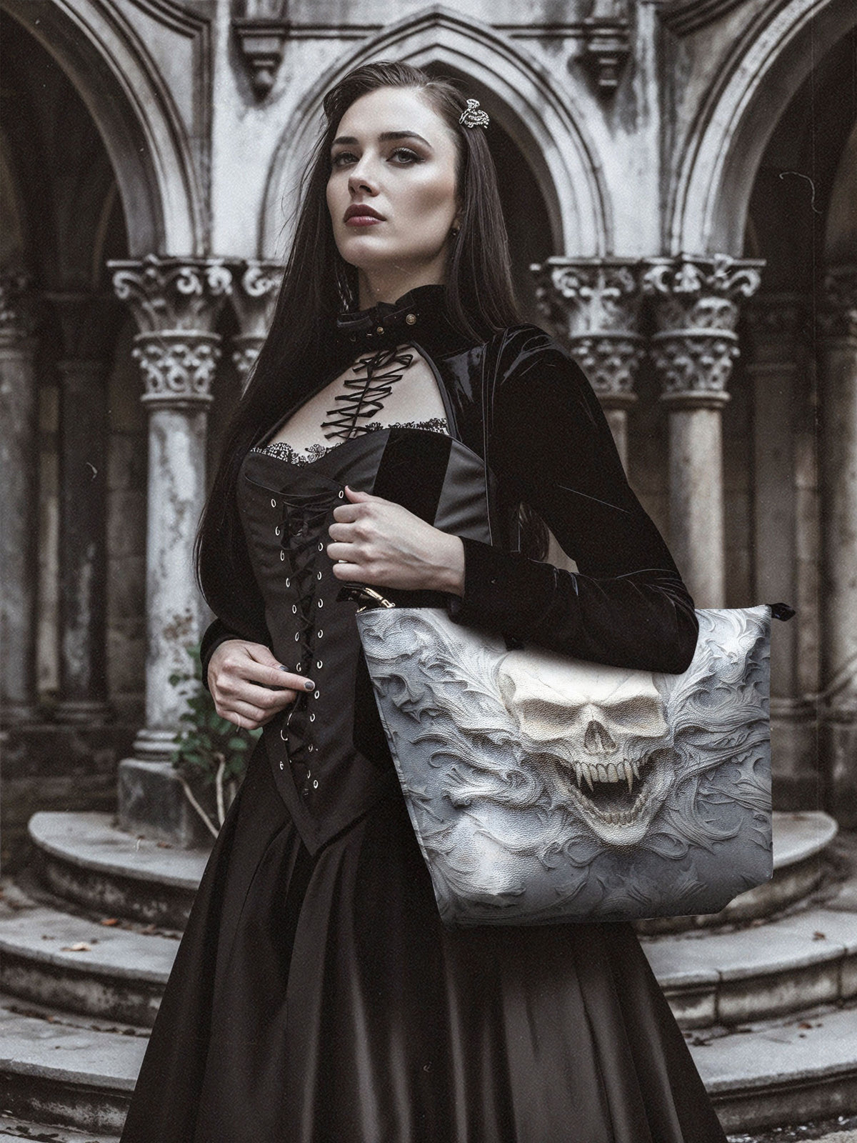 "Wraithbone" Leather Tote Bag