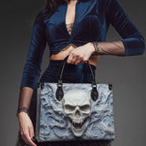 "Wraithbone" - Black Interior - Leather Handbag Matching SANTA Combo