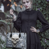 "Wraithbone" - Black Interior - Leather Handbag Matching SANTA Combo