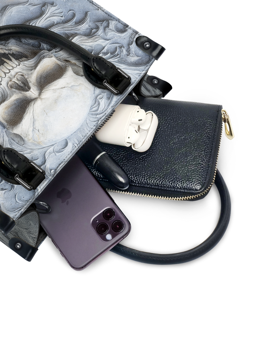 "Wraithbone" Small Leather Handbag SPOOKY DEAL
