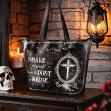 "Dustveil" Leather Tote Bag Matching SANTA Combo