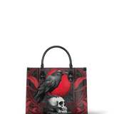 "Bloodraven" - Red Interior - Leather Handbag