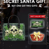 "Bloodrose" Poison Ivy - Black Interior - Leather Handbag Matching SANTA Combo