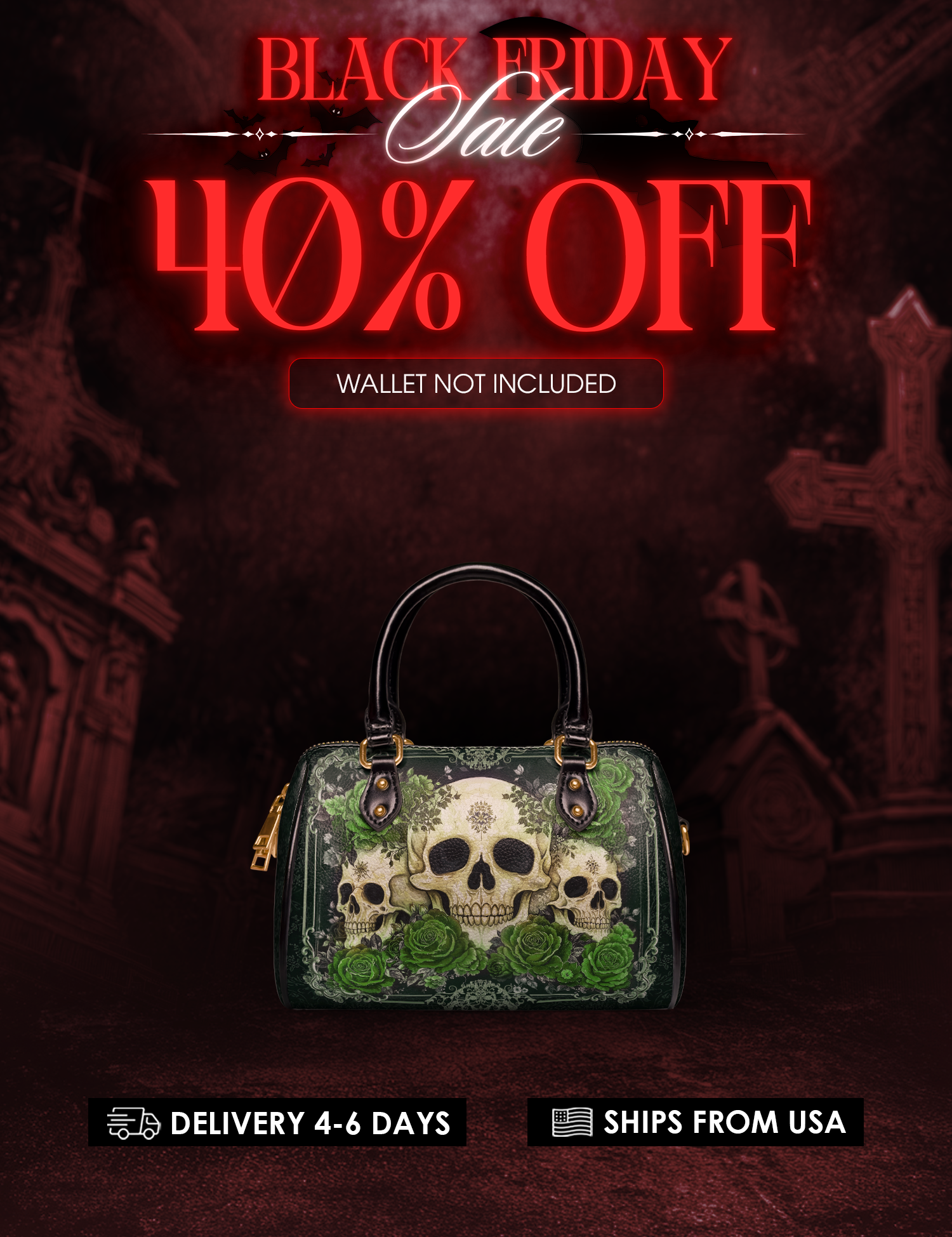 "Bloodrose" Poison Ivy Mini Satchel Deal