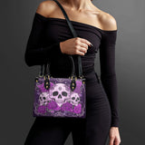 "Bloodrose" Poison Plum Small Leather Bag - 100.1 DEAL