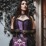 "Bloodrose" Poison Plum Small Leather Bag Deal