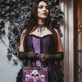"Bloodrose" Poison Plum Small Leather Bag - 100.1 DEAL