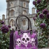 "Bloodrose" Poison Plum Small Leather Bag - 100.1 DEAL