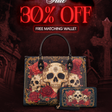 "Bloodrose" Leather Handbag Deal