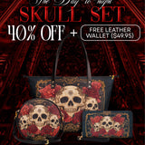 "Bloodrose" The Essentials Day-to-Night Skull Set