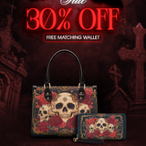 "Bloodrose" Small Leather Bag Deal