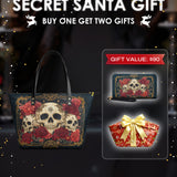 "Bloodrose" Leather Tote Bag Matching SANTA Combo