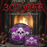 "Bloodrose" Poison Plum Circle Crossbody Bag Deal