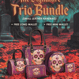"Catrinelle" The Signature Trio Bundle (Small Leather Handbag)