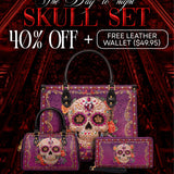 "Catrinelle" The Day-to-Night Skull Set