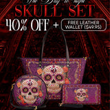 "Catrinelle" The Essentials Day-to-Night Skull Set