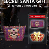 "Catrinelle" Leather Tote Bag Matching SANTA Combo