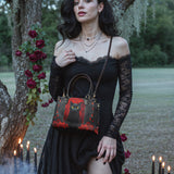 "Nyxrose" Small Leather Bag