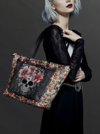 "Roselace" Leather Tote Bag