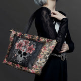 "Roselace" Leather Tote Bag Matching SANTA Combo