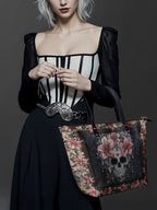 "Roselace" Leather Tote Bag