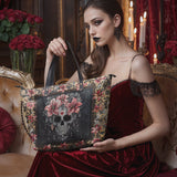 "Roselace" Leather Tote Bag Matching SANTA Combo