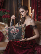 "Roselace" Leather Tote Bag