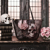 "Venomina" Leather Tote Bag Matching SANTA Combo